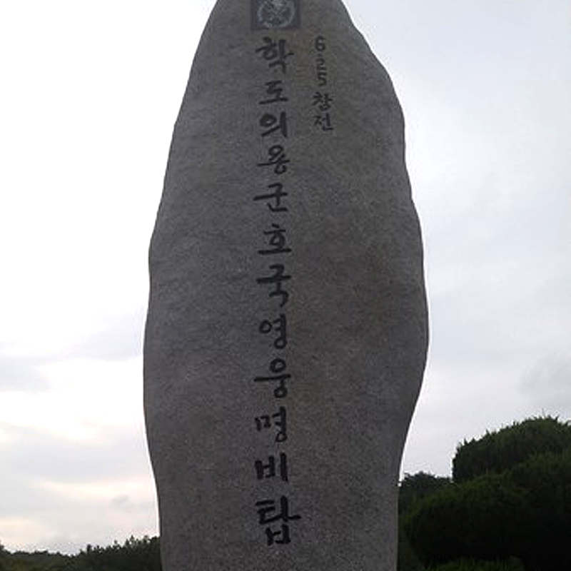 6.25 참전 학도의용군 호국영웅 명비탑